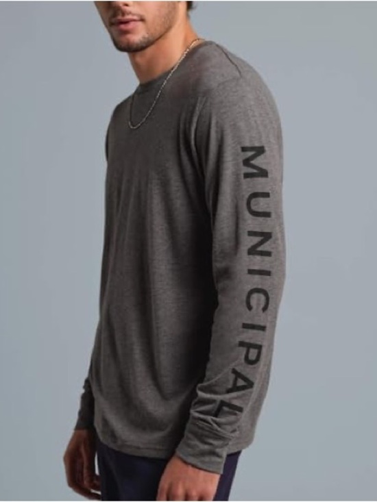 Municipal Other - NWT Municipal Armband SuperBlend Long-Sleeve Tee Charcoal Heather Grey